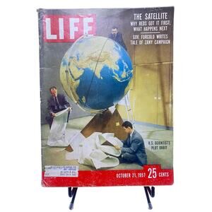 Life Magazine October 21 1957 The Satellite & Why Reds Got It First